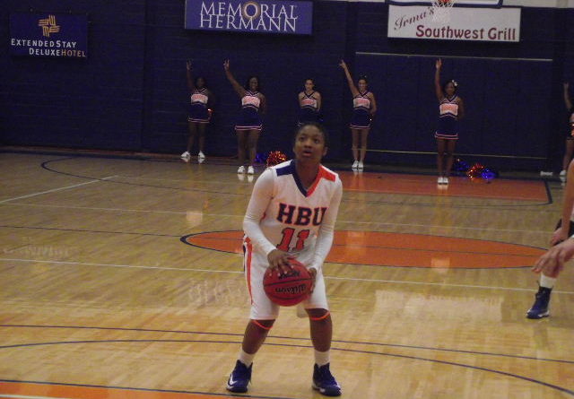 HBU's TJ free throw