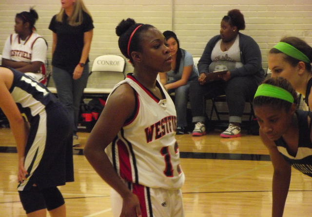 Westfields Kylah Jones free throw